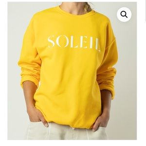 Soleil yellow sweatshirt